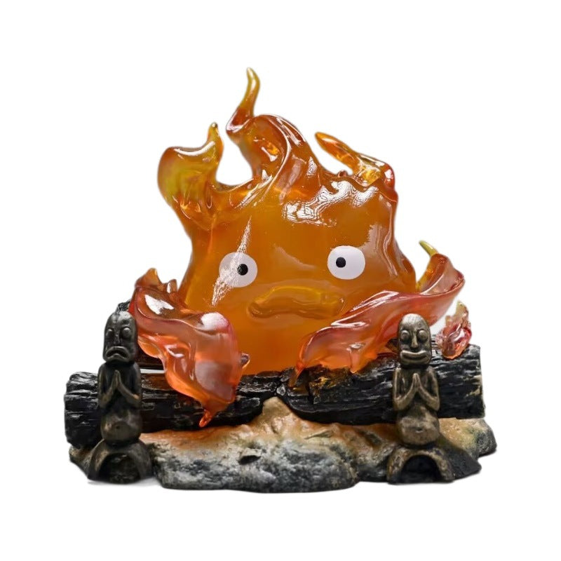 The Flame Of The Heart, The Flame Calcifo Can Glow, The Demon Of Fire Breathing Lamp Model Statue Ornaments